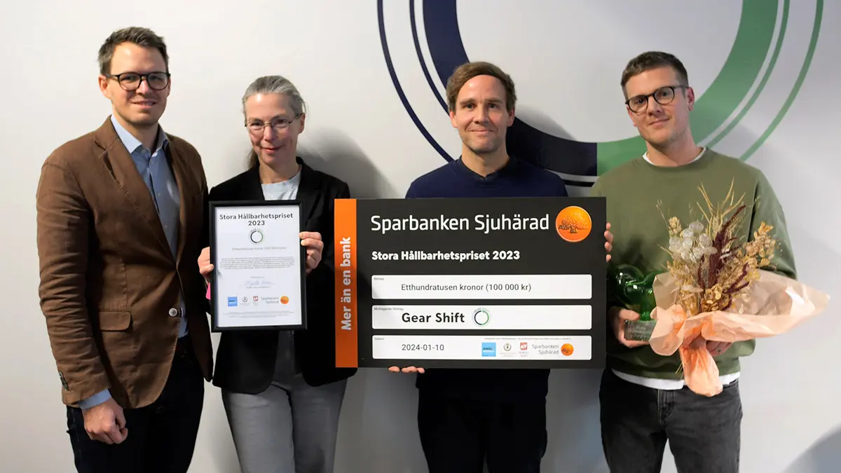Gear Shift vinner Stora Hållbarhetspriset 2023!